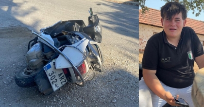 14 YAŞINDAKİ MOTOSİKLET SÜRÜCÜSÜ HAYATINI KAYBETTİ