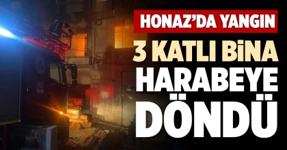 3 KATLI BİNA HARABEYE DÖNDÜ
