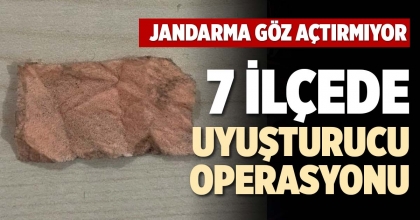 7 İLÇEDE UYUŞTURUCU OPERASYONU
