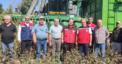 AB TESCİLLİ SÖKE PAMUĞU HASADI SÜRÜYOR