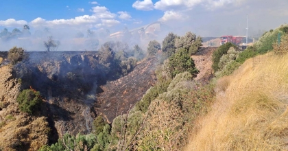 ADÜ'DE YANGIN PANİĞİ