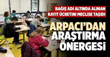 ARPACI’DAN ARAŞTIRMA ÖNERGESİ