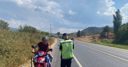 MOTOSİKLET SÜRÜCÜLERİ CEZADAN KAÇAMADI   