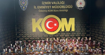 İZMİR'DE KAÇAK ALKOL OPERASYONU