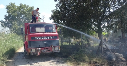 TAVŞANLI'DA KORKUTAN YANGIN