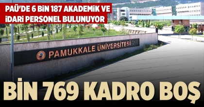 BİN 769 KADRO BOŞ