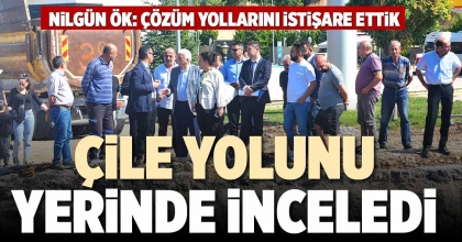 ÇİLE YOLUNU YERİNDE İNCELEDİ