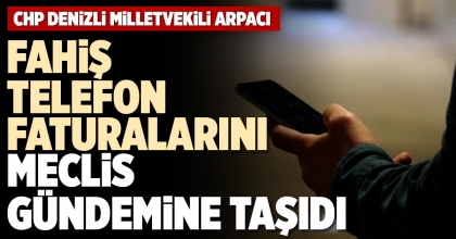 FAHİŞ TELEFON FATURALARINI MECLİS GÜNDEMİNE TAŞIDI