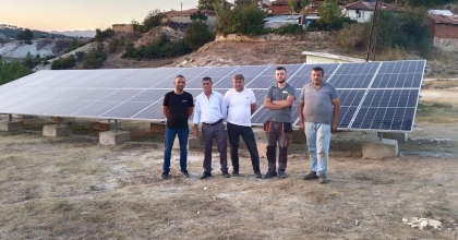 HİSARCIK KUTLUHALLAR KÖYÜNDE GES TESİSİ FAALİYETE GEÇTİ