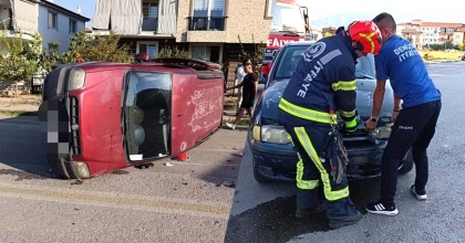 KENTİN GÖBEĞİNDE İNANILMAZ KAZA