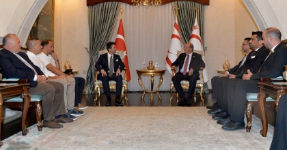 KKTC CUMHURBAŞKANI TATAR, DEGİAD HEYETİYLE GÖRÜŞTÜ