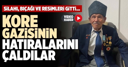 KORE GAZİSİNİN HATIRALARINI ÇALDILAR