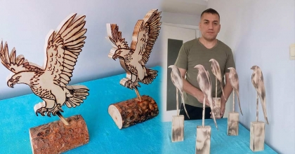 KULLANILMIŞ TAHTALARDAN 150 ÇEŞİT DOĞAL OYUNCAK YAPIYOR