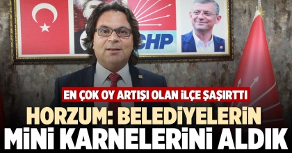 HORZUM: BELEDİYELERİN MİNİ KARNELERİNİ ALDIK
