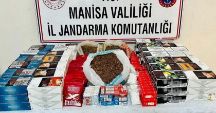 MANİSA’DA 42 BİN MAKARON ELE GEÇİRİLDİ