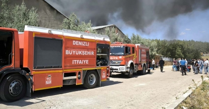 SUNTA PARKE SATIŞ DEPOSU ALEVLERE TESLİM OLDU