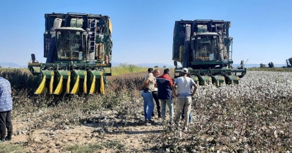 SÖKE'DE PAMUK HASAT MAKİNELERİ KONTROL EDİLDİ