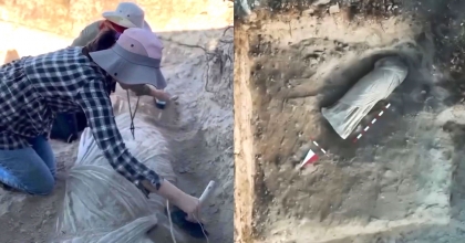 UŞAK'TA ROMA DÖNEMİ'NE AİT KADIN HEYKELİ BULUNDU