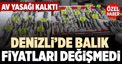 DENİZLİ’DE BALIK FİYATLARI DEĞİŞMEDİ