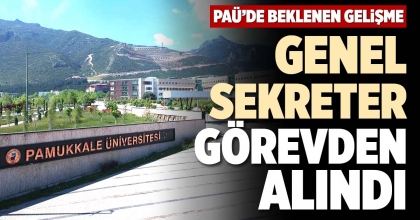 GENEL SEKRETER GÖREVDEN ALINDI