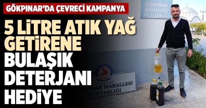 5 LİTRE ATIK YAĞ GETİRENE BULAŞIK DETERJANI HEDİYE