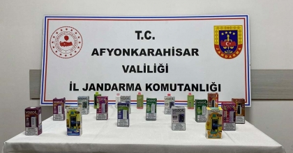 AFYONKARAHİSAR’DA ELEKTRONİK SİGARA YAKALANDI