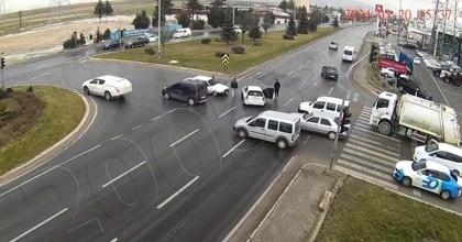 AFYON'DA KAZALAR ŞEHİR GÜVENLİK KAMERALARINA YANSIDI