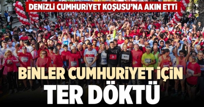 BİNLER CUMHURİYET İÇİN TER DÖKTÜ