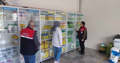 BİTKİ KORUMA ÜRÜNÜ BAYİLERİNDE DENETİM YAPILDI