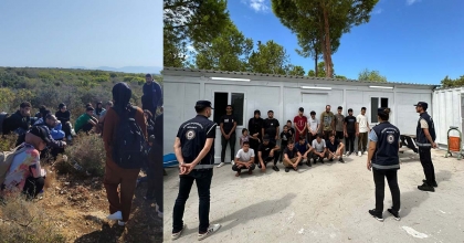 DİDİM'DE 53 DÜZENSİZ GÖÇMEN YAKALANDI