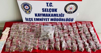 İZMİR'DE UYUŞTURUCU OPERASYONUNDA 1 KİŞİ TUTUKLANDI