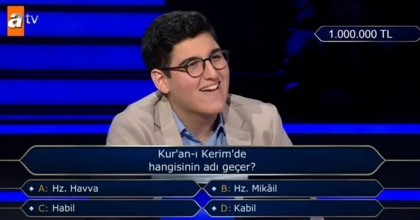 KİM MİLYONER OLMAK İSTER'DE 1 MİLYON TL'LİK SORUYU AÇTIRDI!