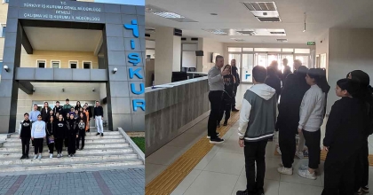 LİSE ÖĞRENCİLERİNDEN İŞKUR’A ZİYARET