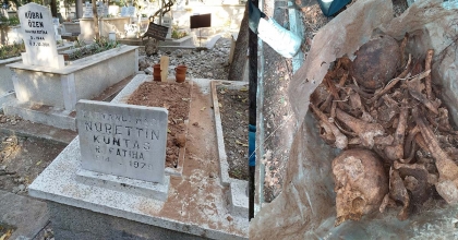 MEZARI AÇTILAR, İKİ KİŞİNİN DAHA KEMİKLERİNİ BULDULAR
