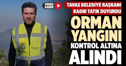 ORMAN YANGINI KONTROL ALTINA ALINDI