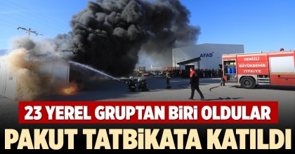 PAKUT TATBİKATA KATILDI