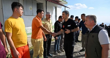 VALİ AKTAŞ, YANGIN GÖZETLEME KULESİNDE İNCELEMELERDE BULUNDU