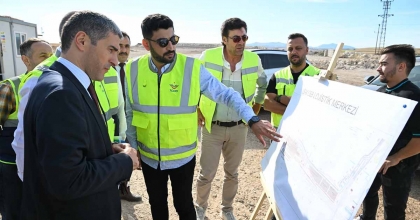 VALİ AKTAŞ, YHT HATTI GÜZERGAHINDA İNCELEMELERDE BULUNDU