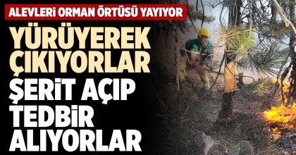 YÜRÜYEREK ÇIKIYORLAR ŞERİT AÇIP TEDBİR ALIYORLAR
