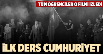 İLK DERS CUMHURİYET