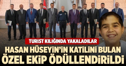 HASAN HÜSEYİN'İN KATİLİNİ BULAN ÖZEL EKİP ÖDÜLLENDİRİLDİ