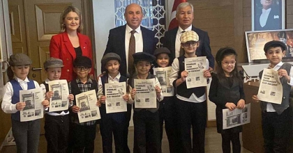 ÖĞRENCİLER CUMHURİYETİN 101. YILINA ÖZEL GAZETE ÇIKARDI