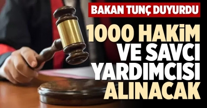 1000 HAKİM VE SAVCI YARDIMCISI ALINACAK