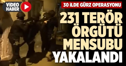 231 TERÖR ÖRGÜTÜ MENSUBU YAKALANDI