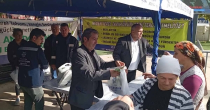 AYDIN BÜYÜKŞEHİR BELEDİYESİ KÖŞK'TE KIŞLIK FİDELER DAĞITTI