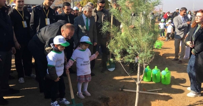 AYDIN'DA FİDANLAR TOPRAKLA BULUŞTU