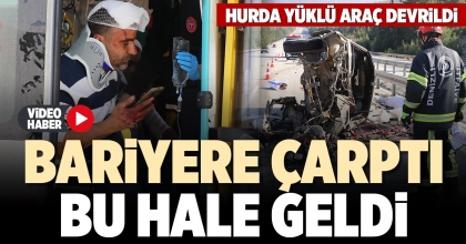 BARİYERE ÇARPTI BU HALE GELDİ