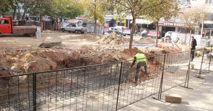 ÇAYBAŞI CAMİİ ÖNÜNDE HUMMALI ÇALIŞMA