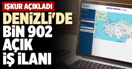 DENİZLİ'DE BİN 902 AÇIK İŞ İLANI
