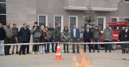 DKMP’DE YANGIN TATBİKATI